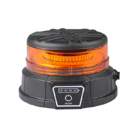 GYROPHARE LED RECHARGEABLE AIMANTE 2 FONCTIONS