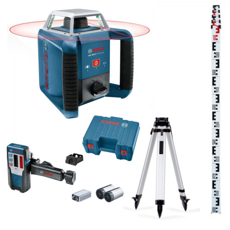 GRL 600 CHV Bosch - Pack niveau laser trépied + mire